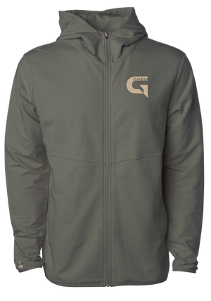 GMBM SCUBA-NECK STRETCH HOODIE